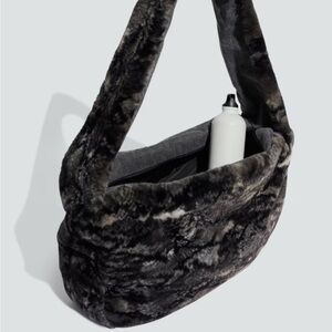 Adidas faux fur “shopper” bag